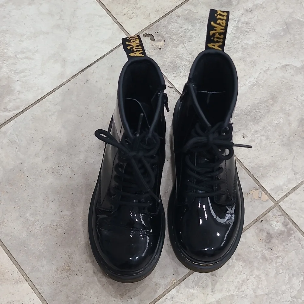 Dr. Martens Shiny Black Combat Boots